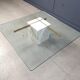 Travertine and brass coffee table by Artedi, 1980s