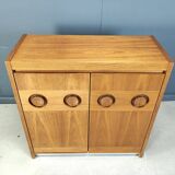 Meuble bar brutaliste vintage des années 1970