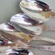 Silverplated cutlery : spoons, forks, teaspoons