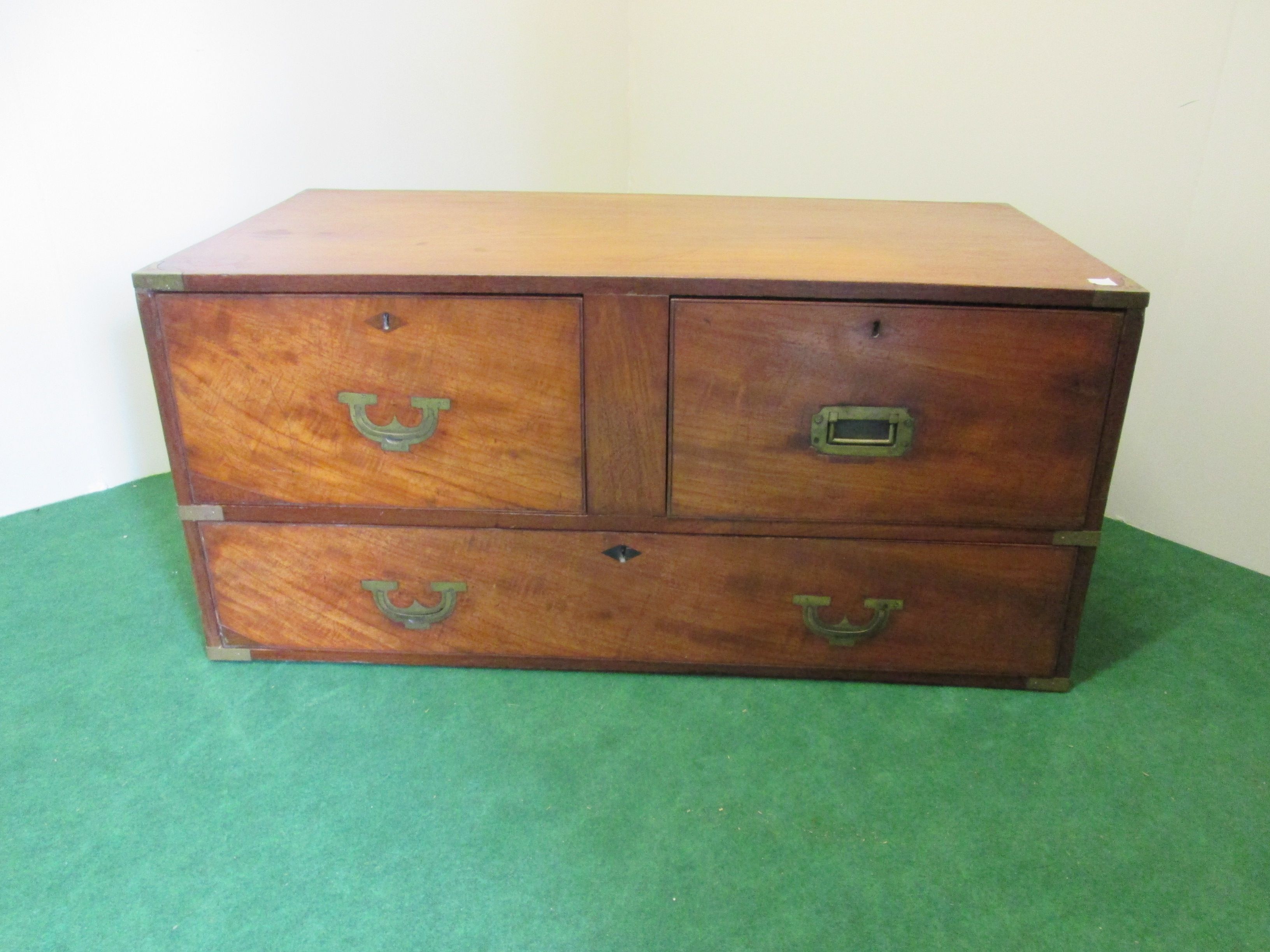 Commode bateau ancienne en acajou massif
