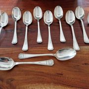Christofle - Set of 12 Tosca pattern silver-plated table spoons