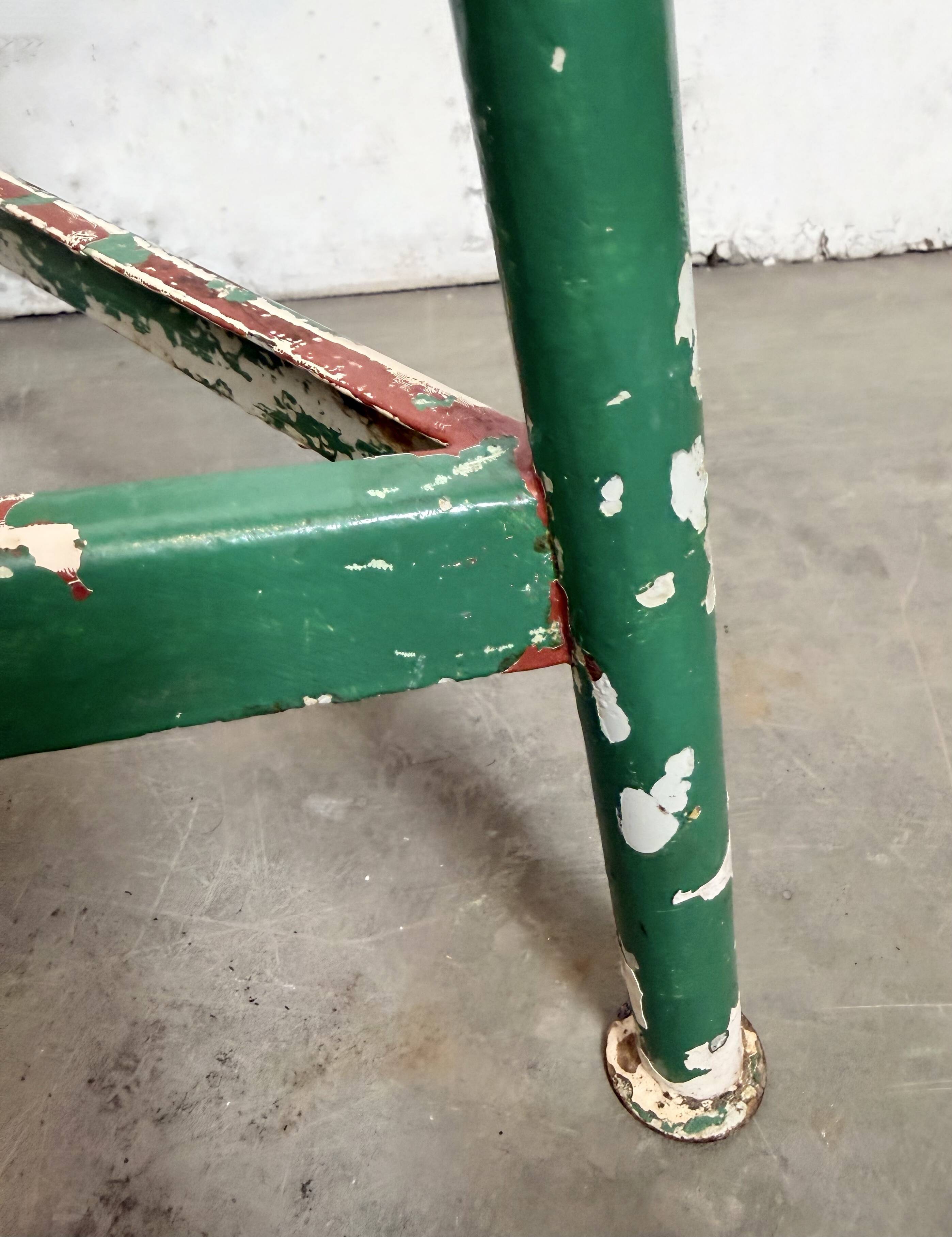 Green Industrial Workshop Stool, 1960s
