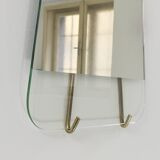 Carl Aubock Vienna Rare Brass Wall Mirror No. 38, Austria, 1950s