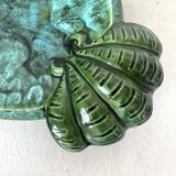 Large glazed ceramic dish, fruit bowl.