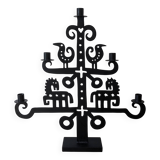 Wrought iron candlestick - height 53 cm