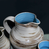 Lot of 4 ceramics assorted pitchers and vase