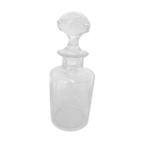 Old engraved crystal bottle