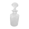 Old engraved crystal bottle