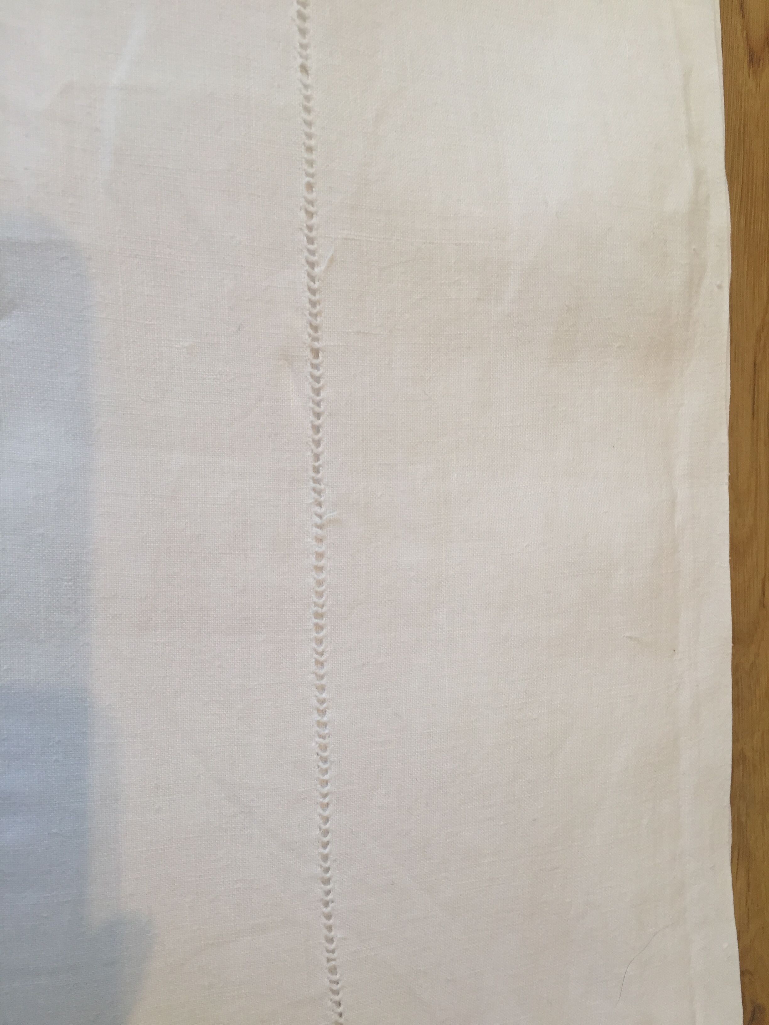 Drap plat brodé brodé 3,20x2,30 m