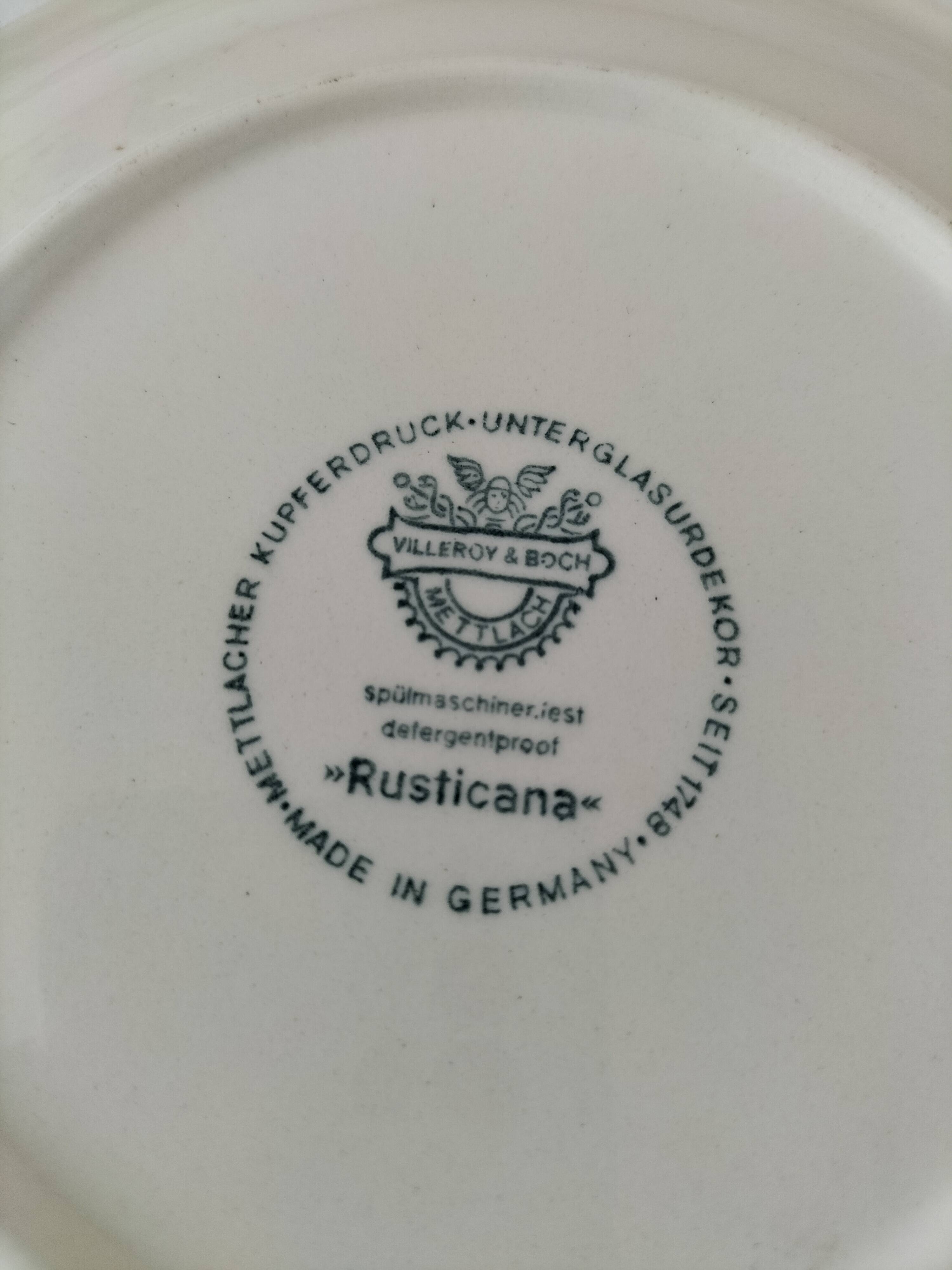 Villeroy and Boch Rusticana two-handled cup and saucer