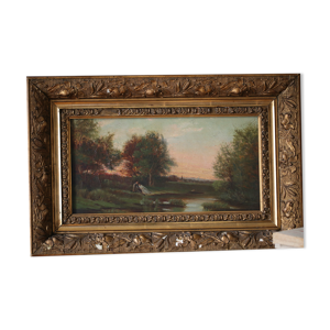 Peinture amour à la - cadre