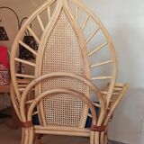 Rattan armchair and canning
