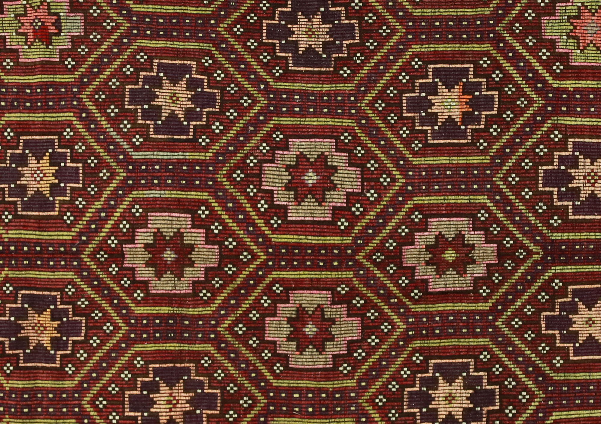 Anatolian handmade kilim rug 307 cm x 207 cm