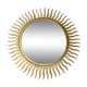 Vintage gold metal sun mirror