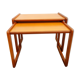 Ensemble de tables gigognes des années 1960