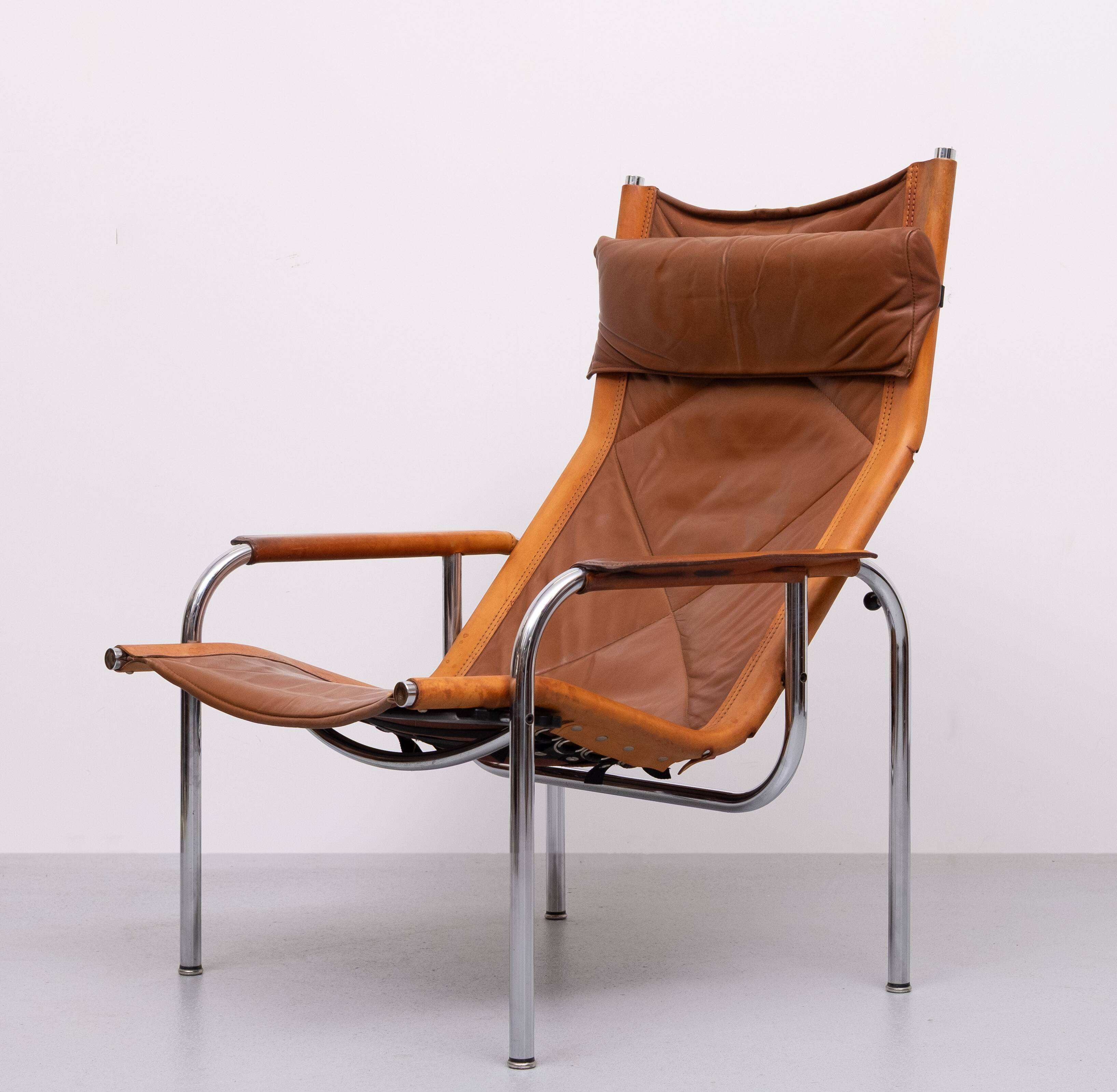 Fauteuil lounge Hans Eichenberger pour Strases Suisse, années 1970