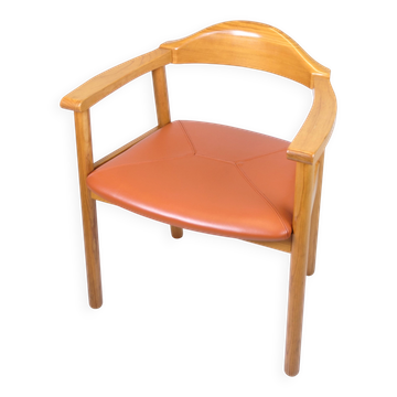 Armchair - Model Form 75 - Cognac leather seat - Tappede Collections - Andreas Hansen - 1980s