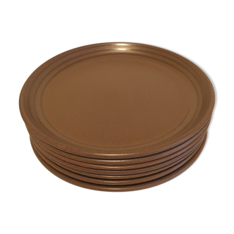 Lot of Sarreguemines earthenware dinner plates
