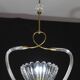 Amazing Art Decò Murano Glass Pendant Chandelier by Ercole Barovier, 1940s