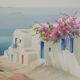 Janick lederle: on the greek island, original signed lithograph