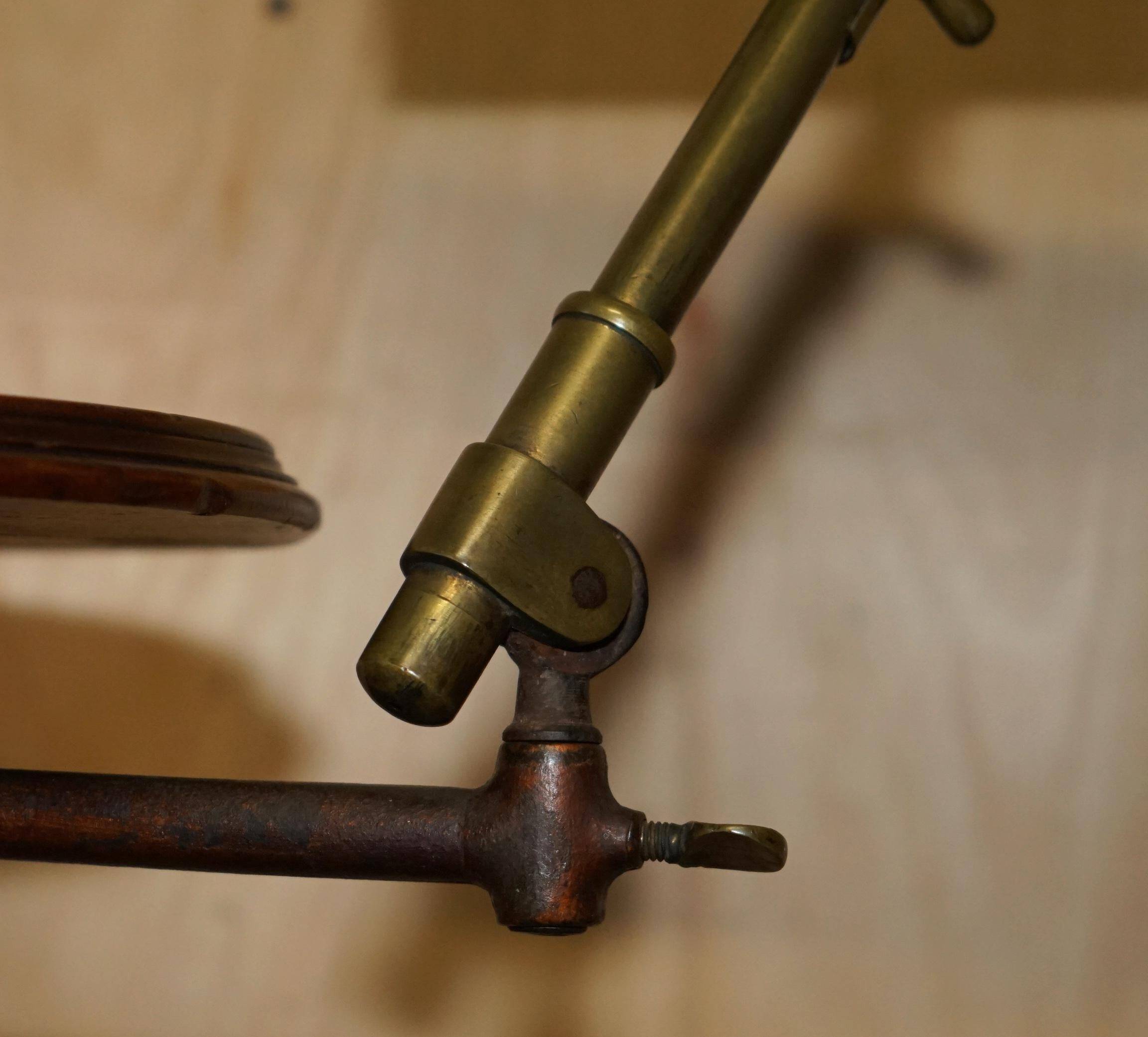 Adjustable Victorian reading or music table Leveson & Son metal