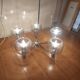 Pendant light, vintage chandelier from the 70s, Delmas