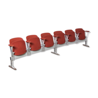 Bench Castelli Piretti Axis 3000 6 seats red