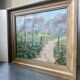Vintage Landscape oil on canvas With Wooden frame