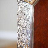 Early-20th Century Wooden Tray with Metal Openwork Border, 1950s