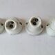 Set of 4 porcelain sconces