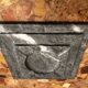 Cendrier Art-Deco en Marbre Gris Anthracite