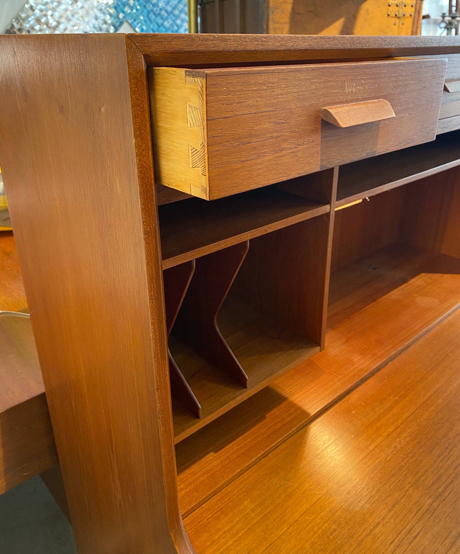 Danish teak secretary desk, 1960