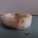 Round alabaster ashtray
