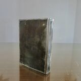 Case for matches in pewter, brass and email signed "latappy" 1970