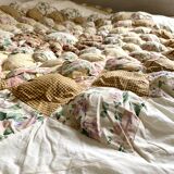Quilted patchwork bed cover