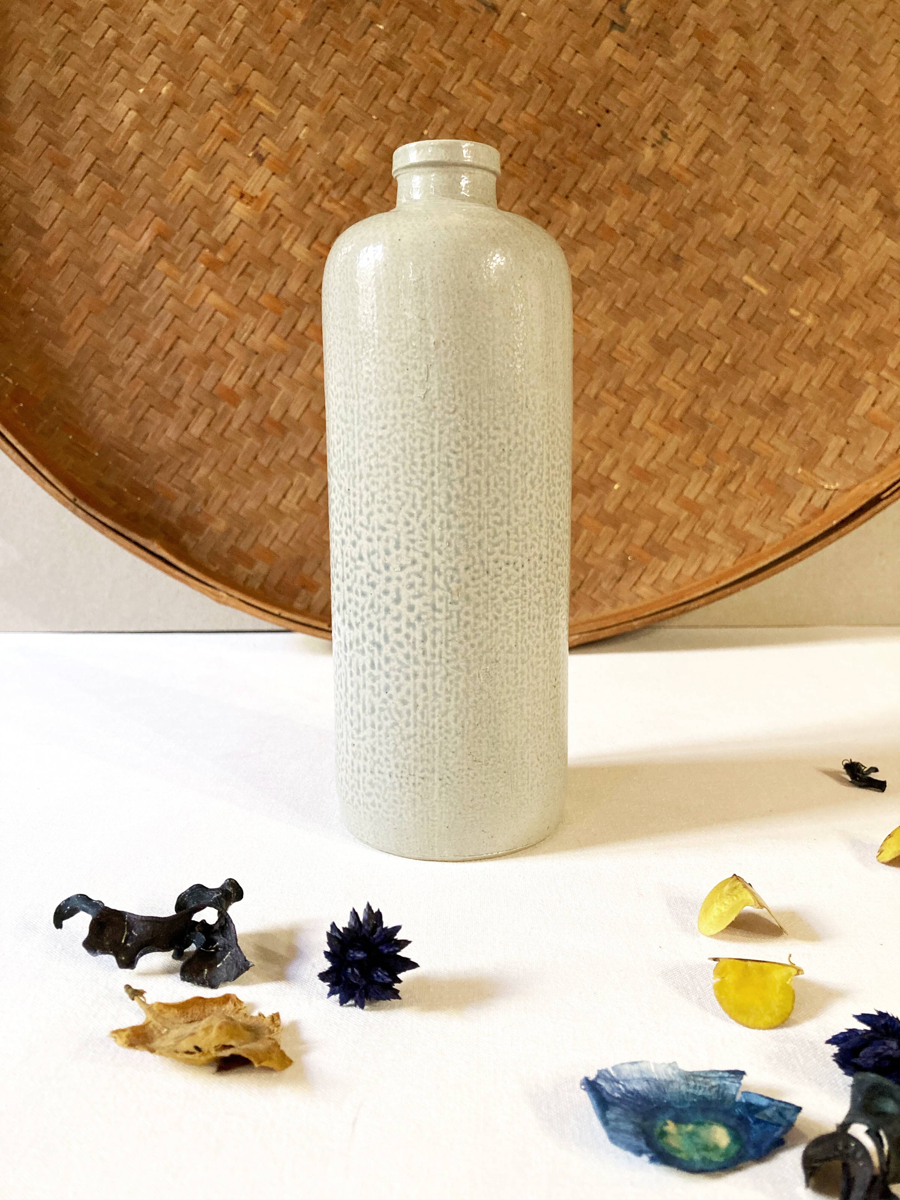 Small glazed stoneware bottle