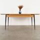 Oak folding table, Italian design, 1980s, manufacture: Italy