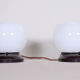 Pair of white Functionalism table lamps - 1930s Germany