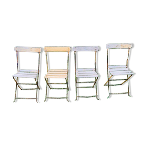 Ensemble de 4 chaises - pliantes