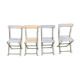 Set of 4 folding garden chairs