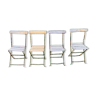 Ensemble de 4 chaises de jardin pliantes