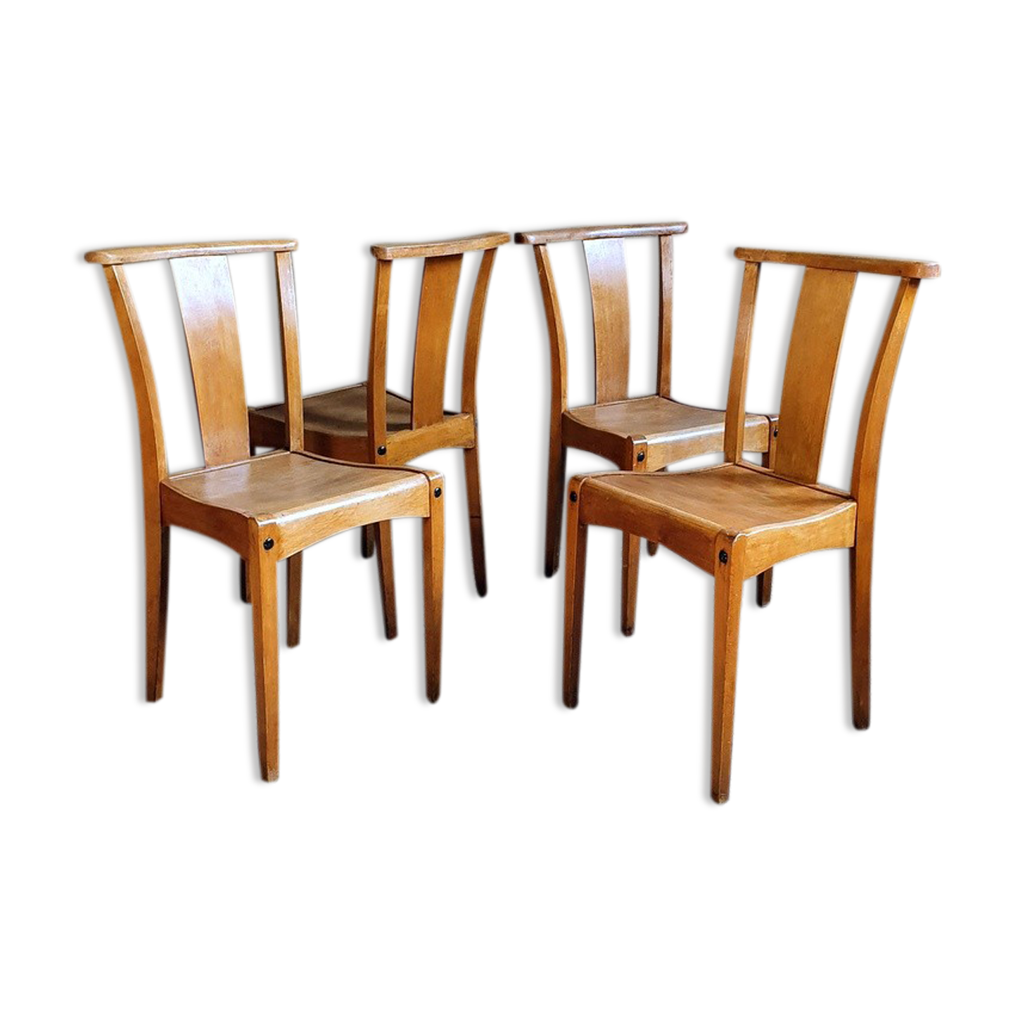 Set 4 Stella chairs 30s