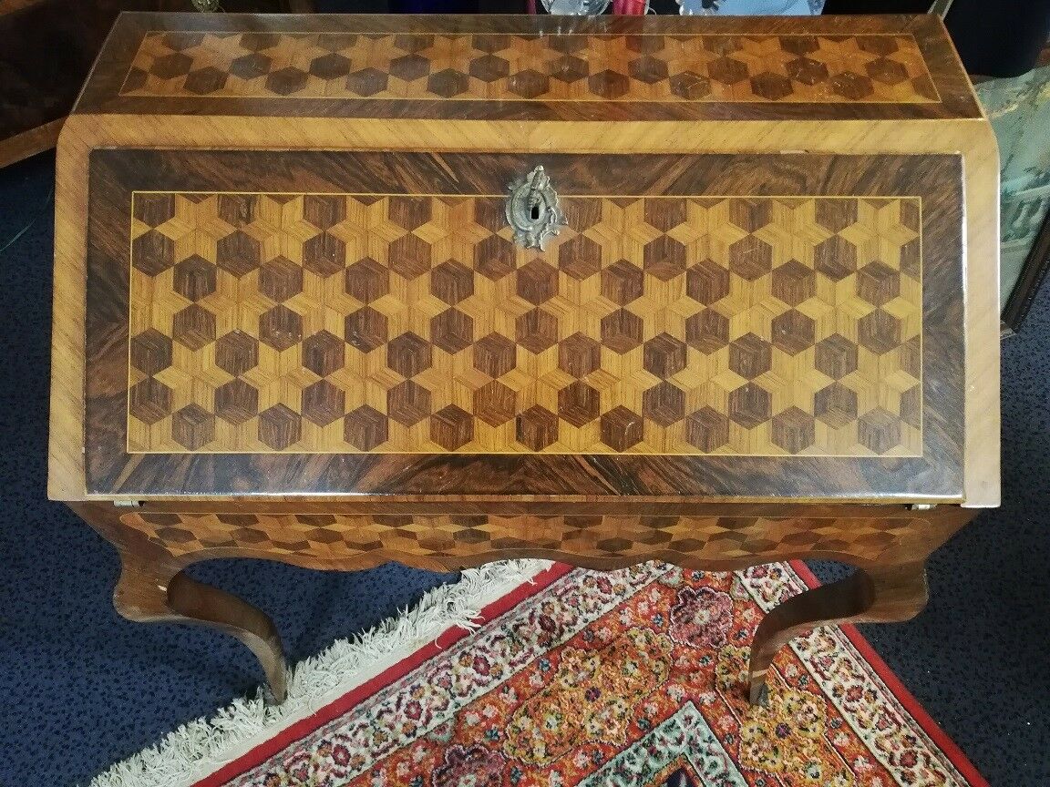 FORMER Office of Lady in marquetry 19th Napoleon III era