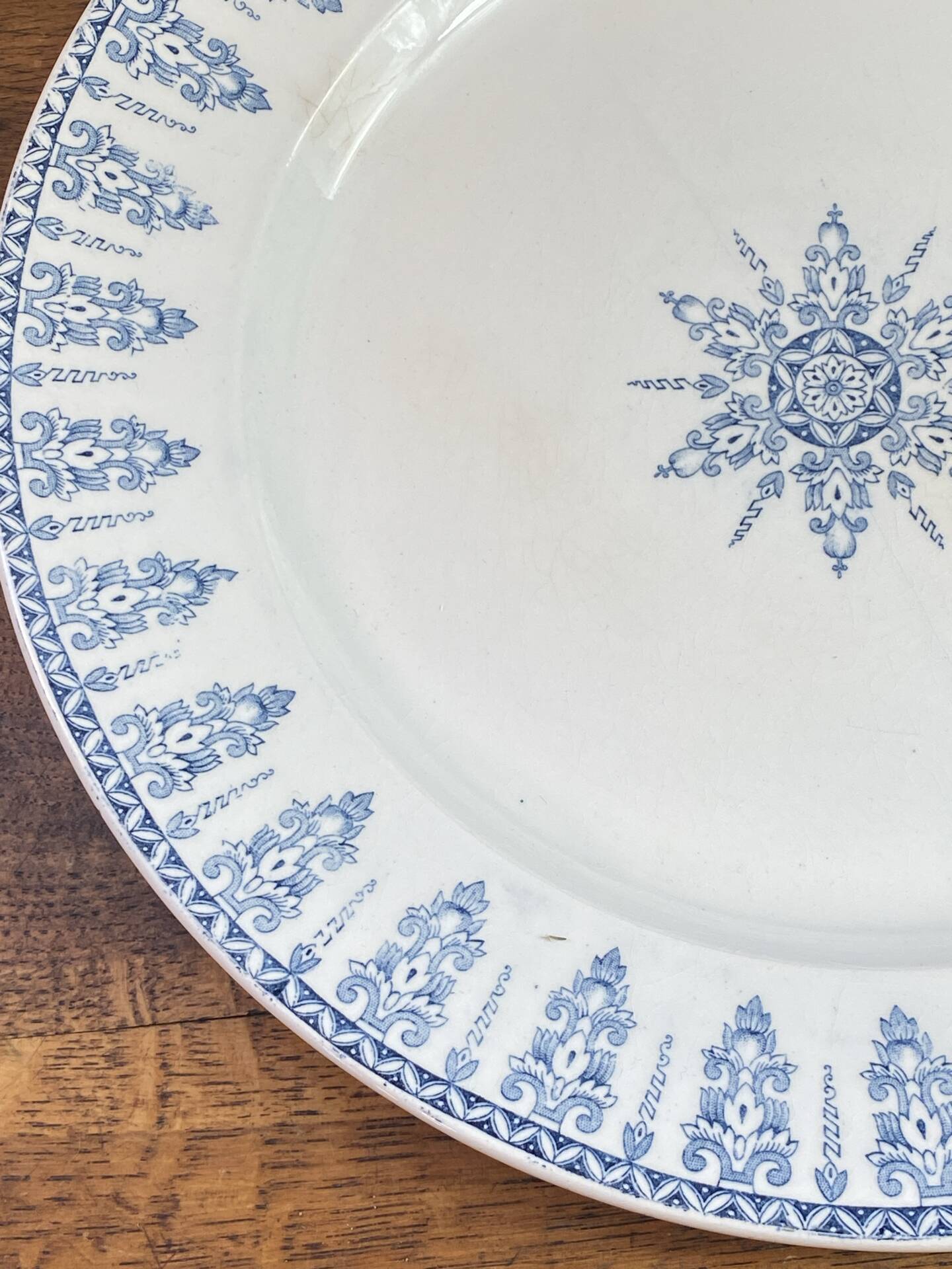 Serving dish, ironstone, Annam collection, Gien
