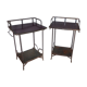 Pair of wrought iron tables