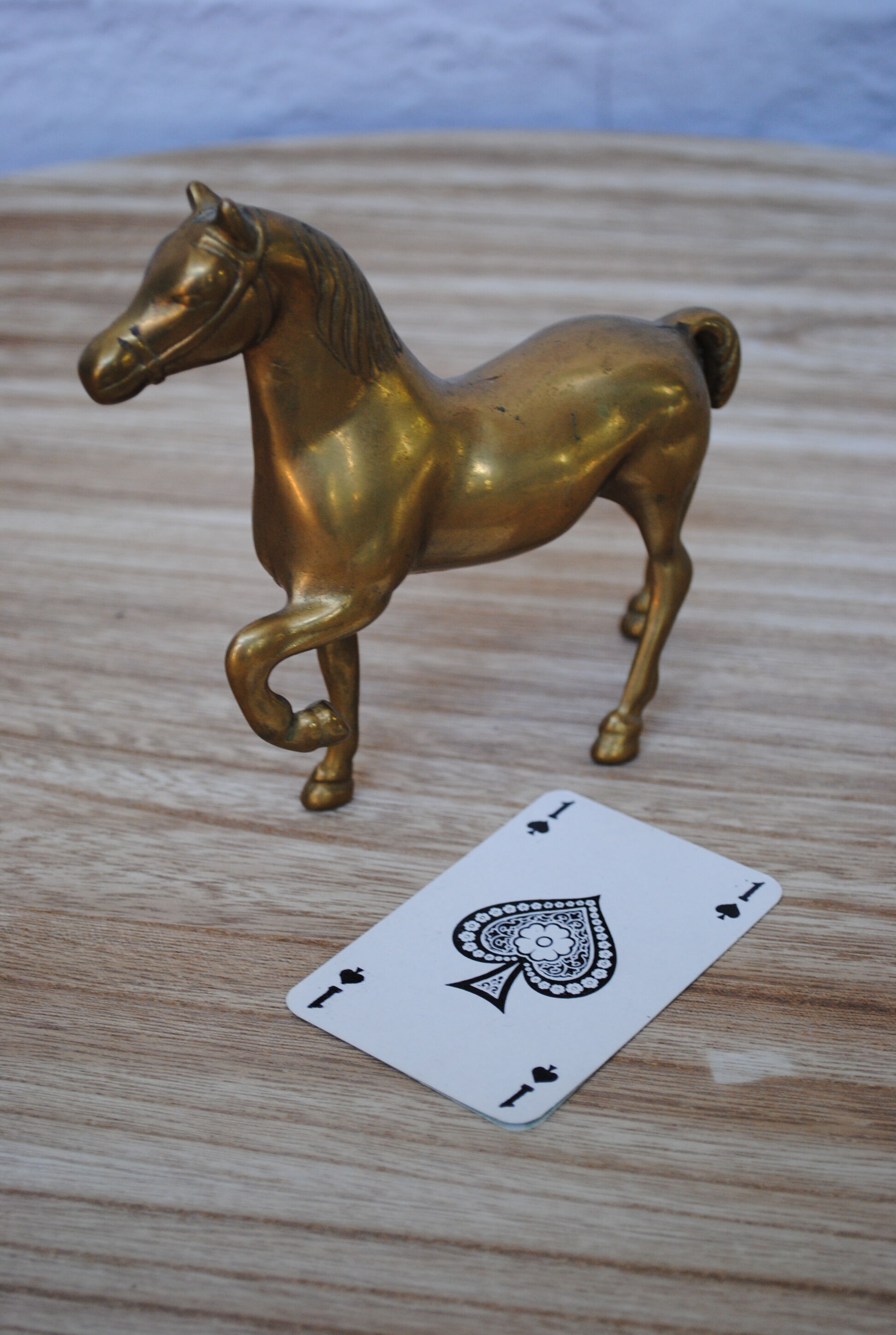 Brass horse