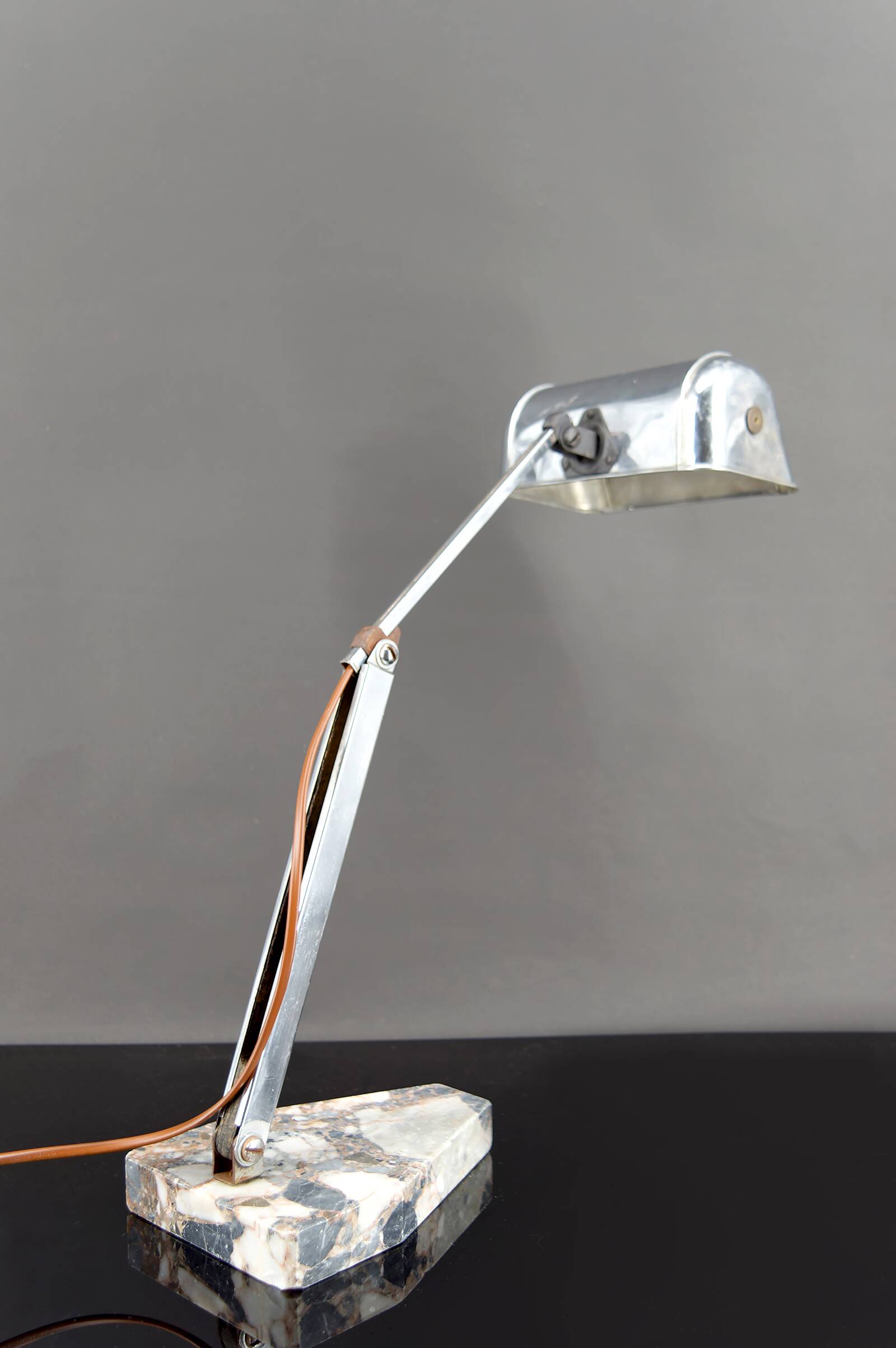 Important Art Deco Modernist Table Lamp, France, c. 1930