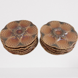 Sarreguemines barbotine shellfish plates