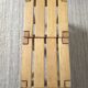 2 solid beech wood stools 1980