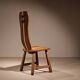 Four Brutalist Dining Chairs by De Puydt | Belgium 1970s